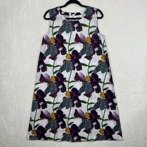 CL by Christian Lacroix Shift Dress  Small White NWT Floral Butterfly Sleeveless